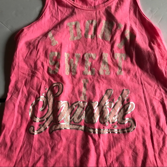 Chin Up Pink Workout Tank M - Picture 2 of 4